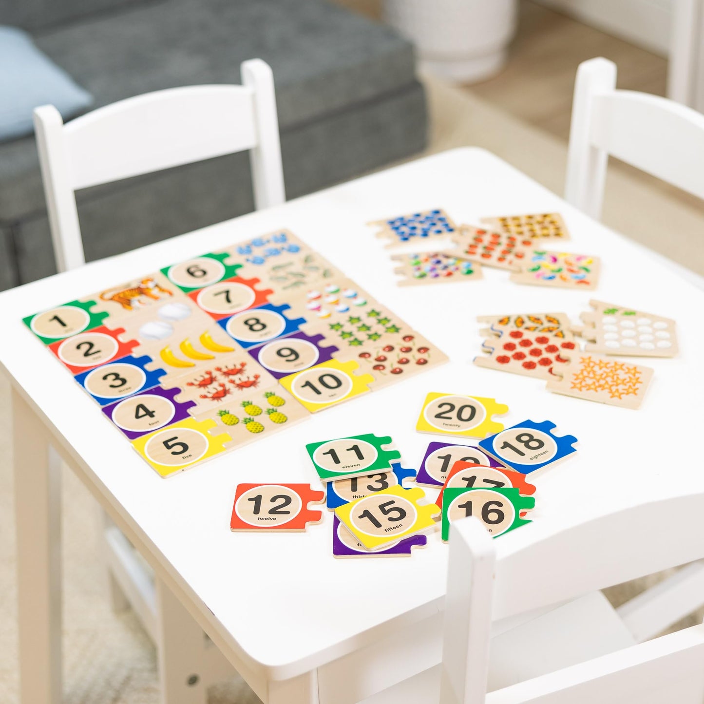Melissa & Doug Self-Correcting Wooden Number Puzzles