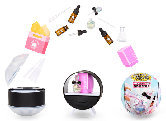 MGA's Miniverse - Make It Mini Fragrances Mini Collectibles, Mystery Blind Packaging, DIY, Real Cosmetic Products, Perfume, Amber, Woodsy, Fruity, Floral, Fresh Scents, Non Toxic, Collectors, 8+