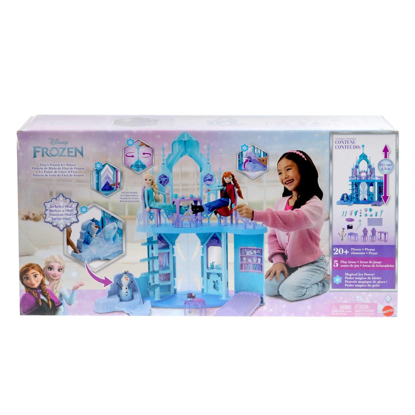 Mattel Disney Frozen Elsa Ice Castle Playset, 2.5+ Ft Tall