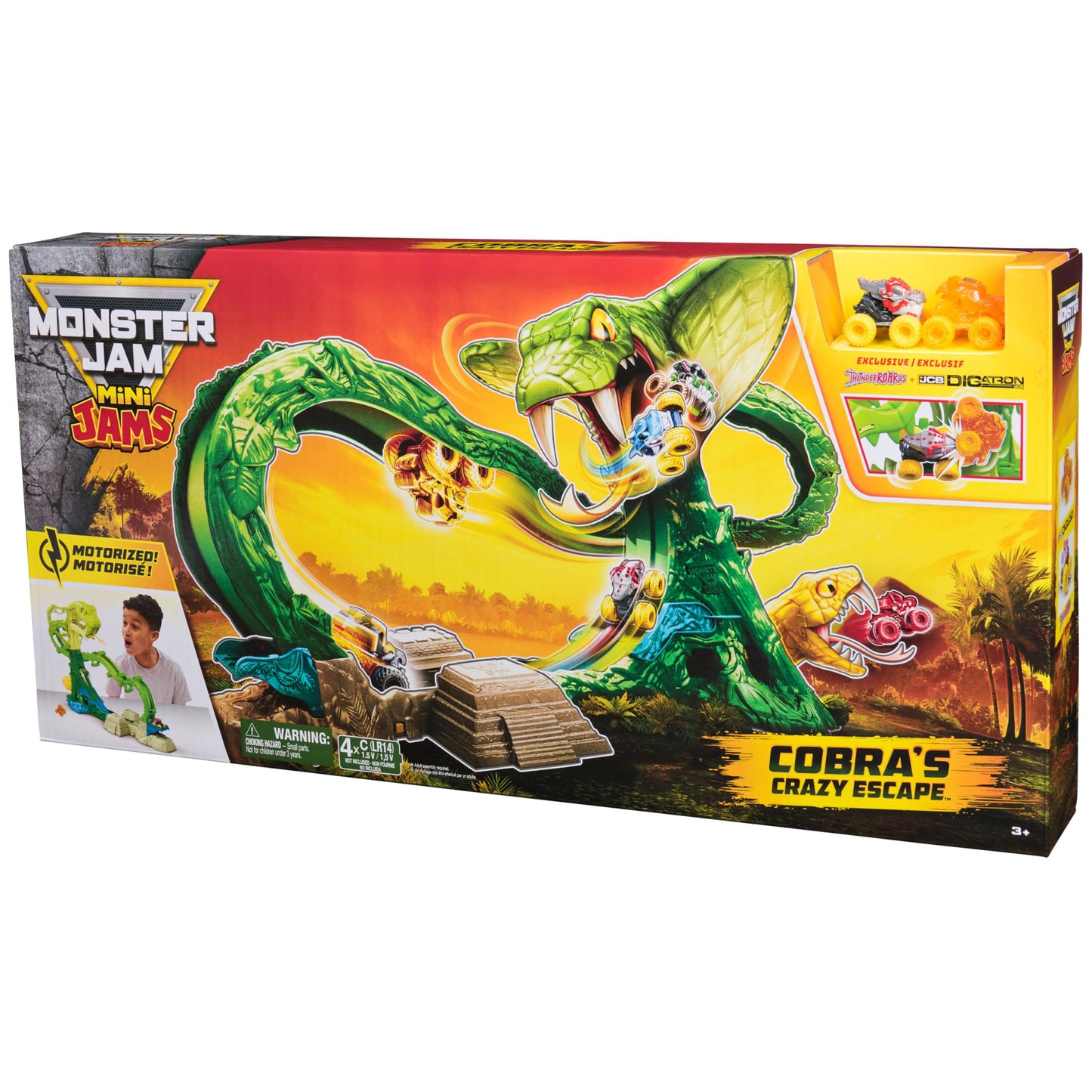 Monster Jam Mini Cobra Booster Playset