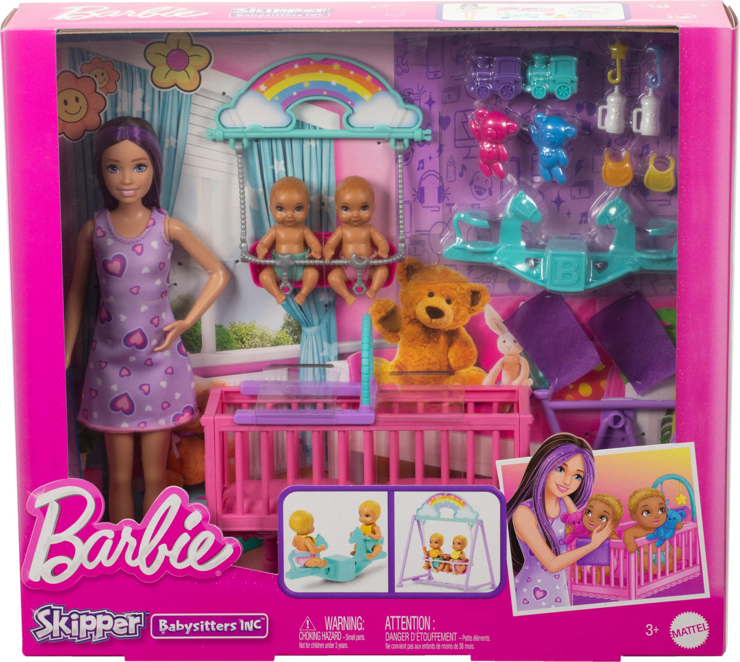 Barbie Skipper Doll & Nursery Playset with Accessories