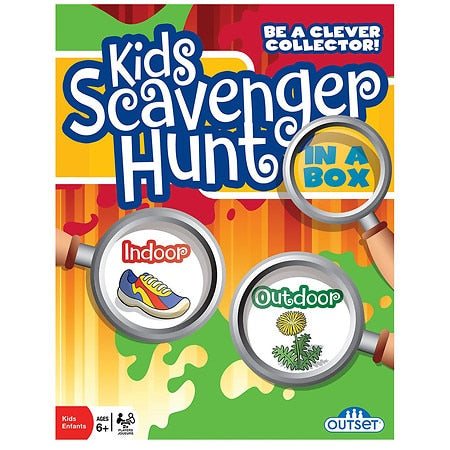 Kids Scavenger Hunt in a Box Indoor and Outdoor Game with 96 Double Sided Cards