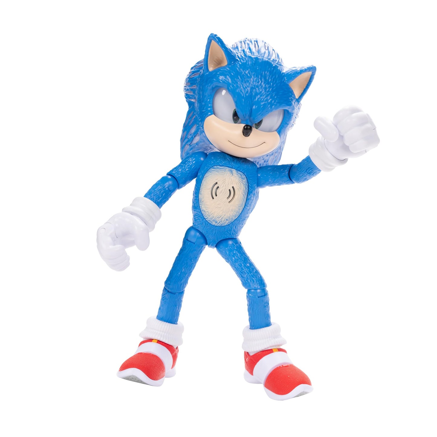 Sonic the Hedgehog 3 Ultimate Talking Sonic 12-Inch Figure, Features 30+ Iconic and Humorous Phrases and Sounds from the Movies, Light-Up Eyes and Quills