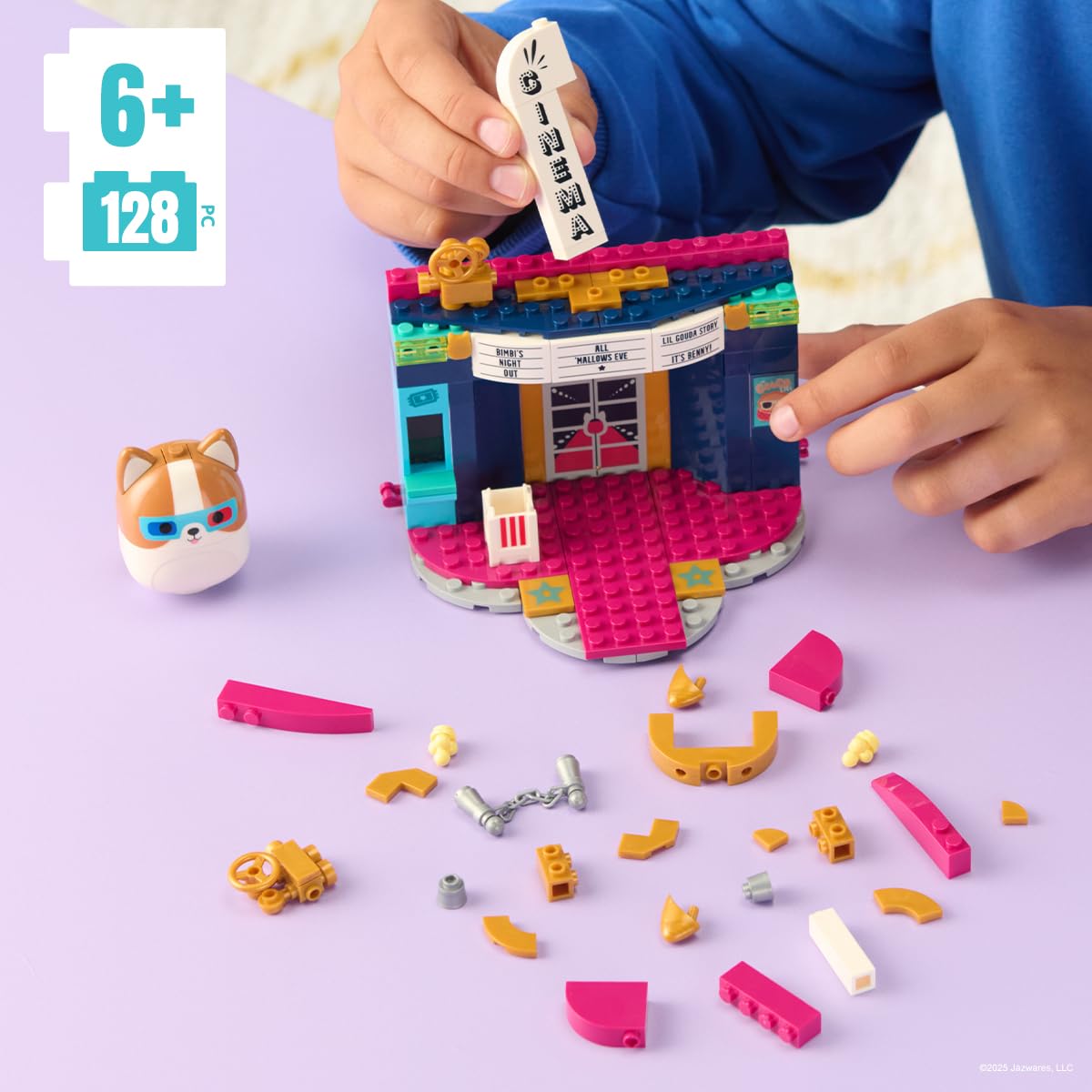 BLDR Squishmallows Reginald at the Movies Building Set