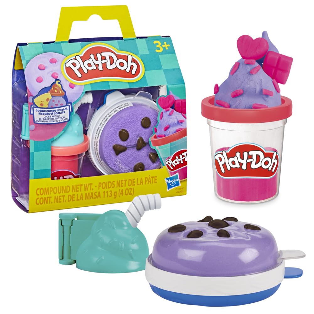 Play-Doh Treats to Go Cookie Combo Playset Playset Toy Arts & Crafts for Kids Ages 3+