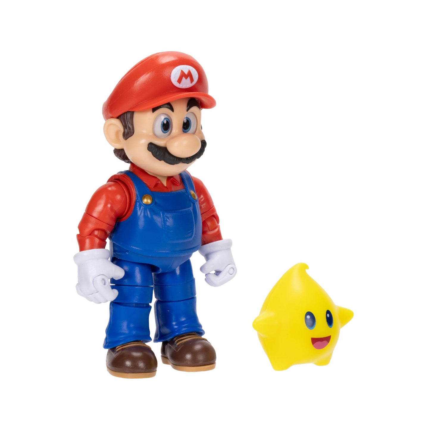 The Super Mario Galaxy Movie 5” Action Figures Series 1 – Mario Figure with Yellow Glow-in-The Dark Luma Star Accessory - Premium Details 22 Points of Articulation