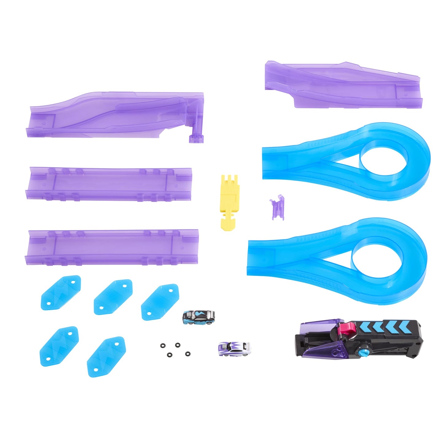 Hyper Burst Jump Strike Playset | Race and Battle! | Customizable Race Track & Micro Scale Cars | Over 600+ MPH Scale Speed!