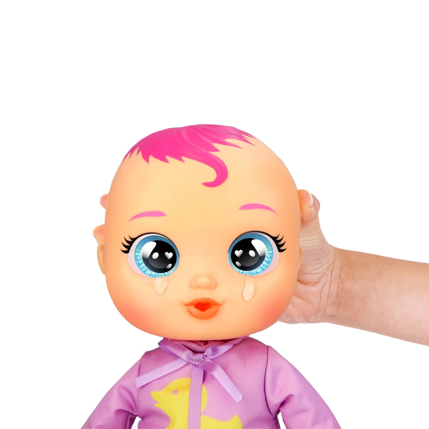 Cry Babies Newborn My First Bath Zoe - Interactive Baby Doll Bathtub Set with 20+ Baby Sounds, Girls & Kids Age 18M and Up