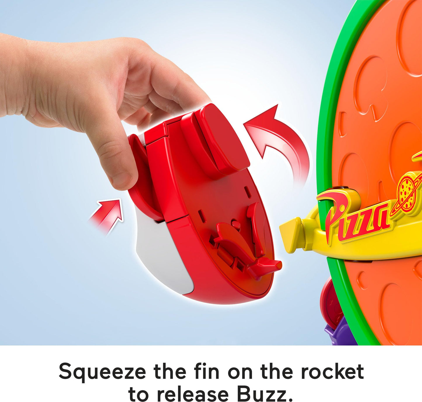 Fisher-Price Imaginext Disney and Pixar Toy Story Pizza Planet Playset with 3-inch Buzz Lightyear & Alien Friend Action Figures, Toy Rocket & Proectiles