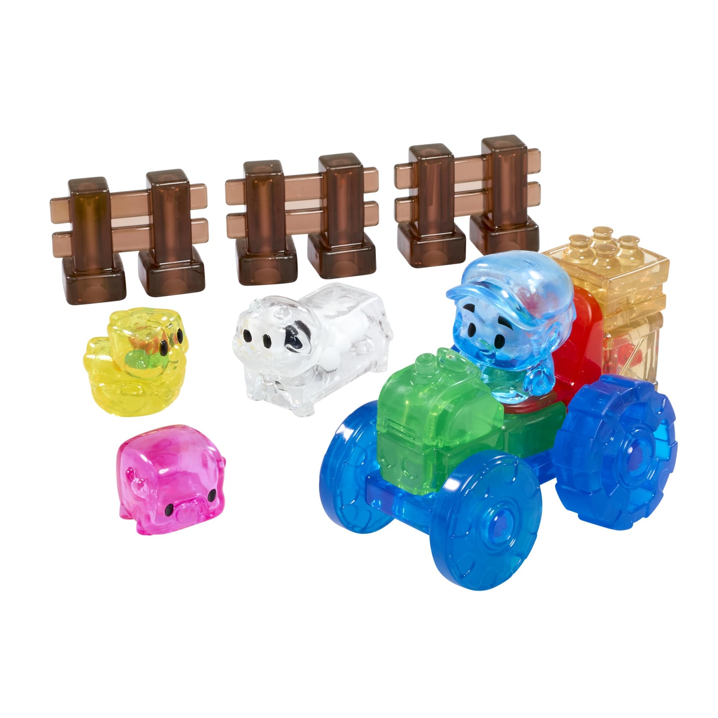 Jelly Blox Farm Set | Includes 18 Pieces | Toddler & Preschool Building Blocks Kids Can Squeeze, Stretch, Squish | MESH ACCREDITED | Safety Tested & Ouch-Free | Tactile, Sensory Play for Ages 2+