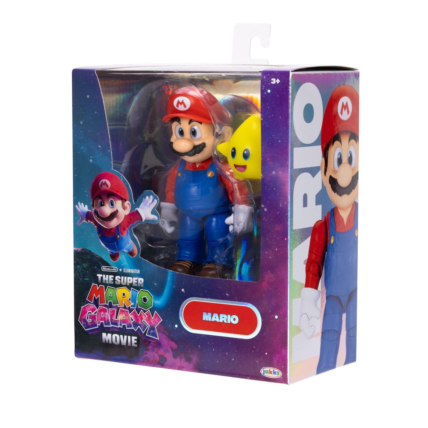 The Super Mario Galaxy Movie 5” Action Figures Series 1 – Mario Figure with Yellow Glow-in-The Dark Luma Star Accessory - Premium Details 22 Points of Articulation
