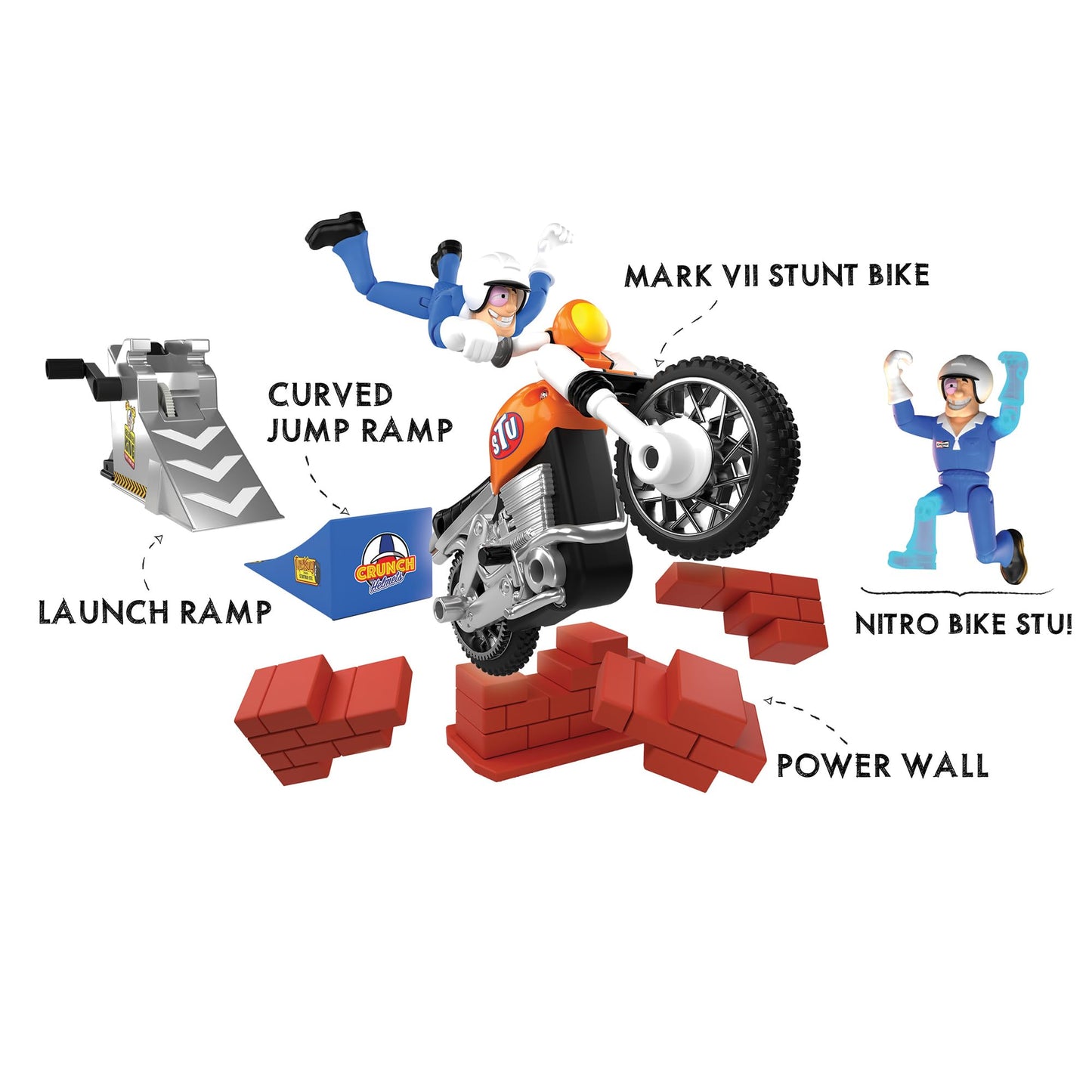 Stuntman STU Nitro Boost Stunt Bike by Playmates Toys