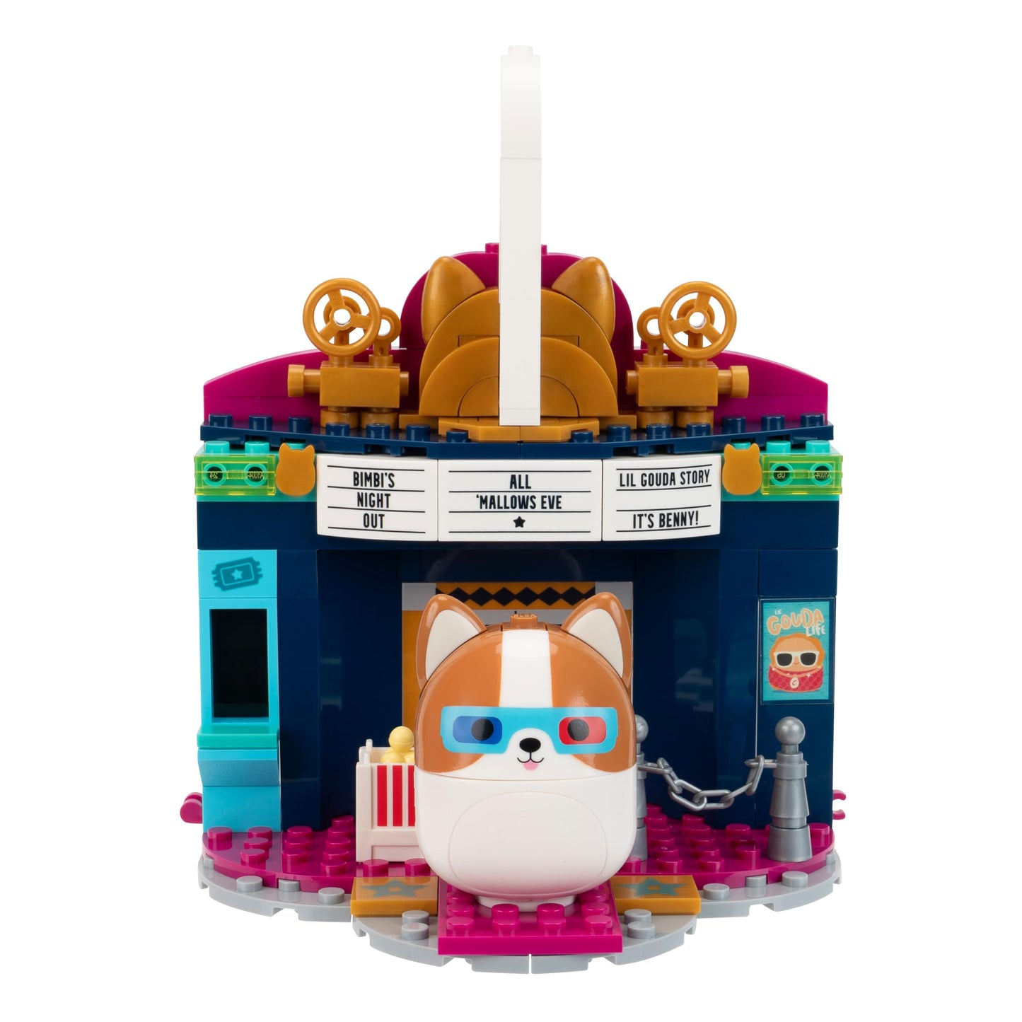 BLDR Squishmallows Reginald at the Movies Building Set