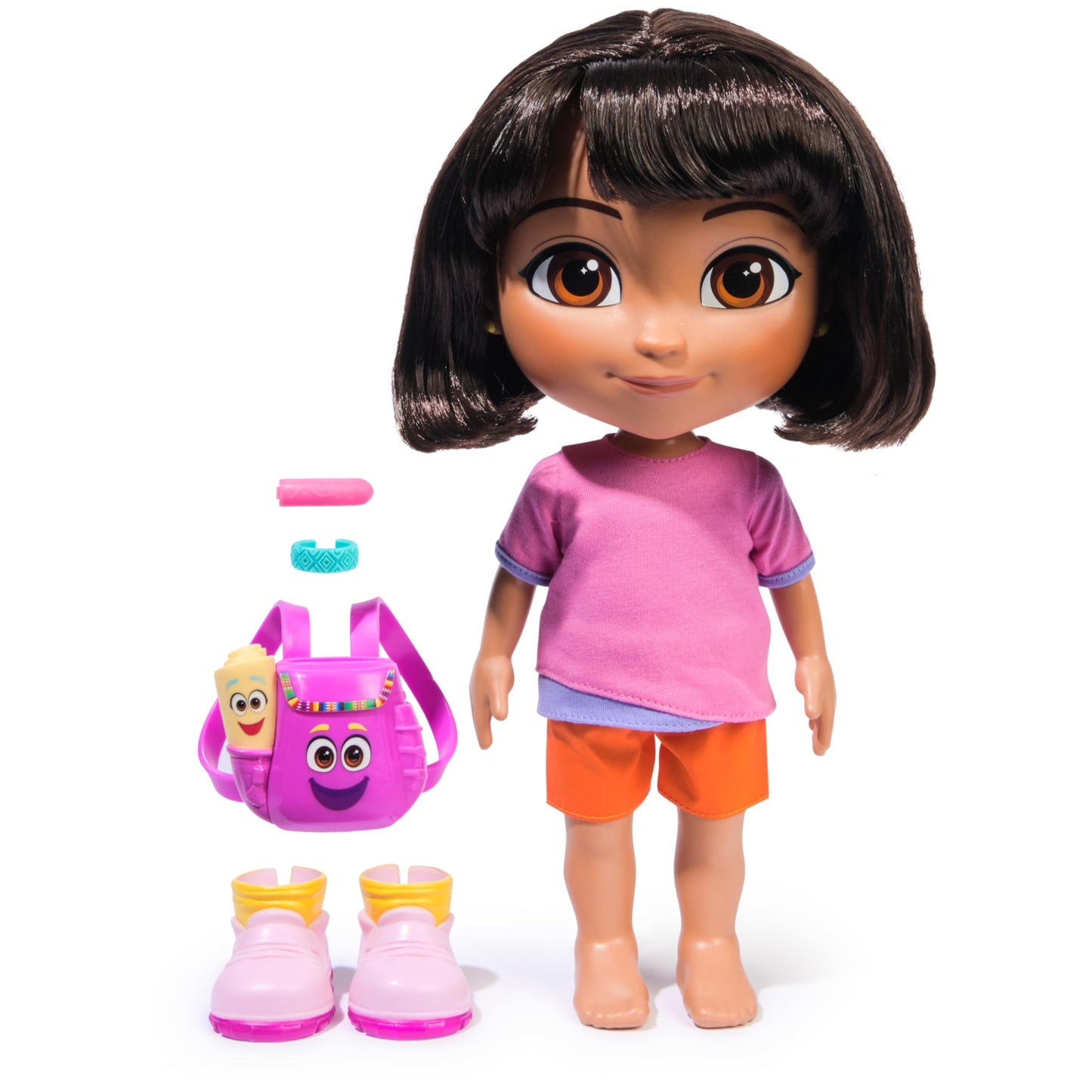 Dora, Sing & Explore Dora Doll with Music, Sound Effects, Bilingual Phrases, Doll Clothes & Accessories, Kids Toys for Girls & Boys Ages 3 and Up