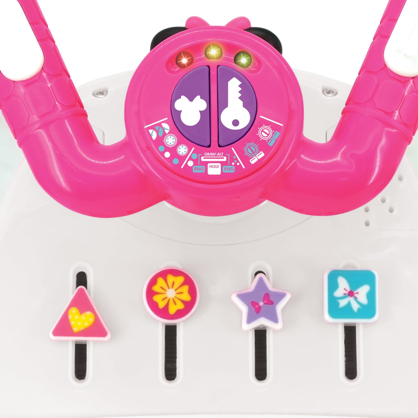Kiddieland Disney Minnie Mouse Activity Plane Ride-On, Foot-to-Floor Car