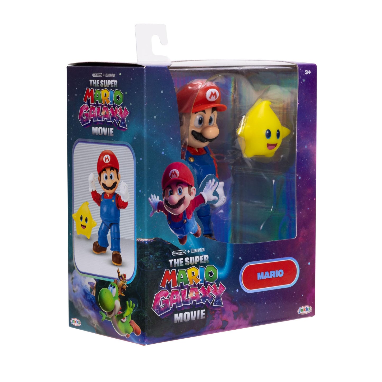 The Super Mario Galaxy Movie 5” Action Figures Series 1 – Mario Figure with Yellow Glow-in-The Dark Luma Star Accessory - Premium Details 22 Points of Articulation