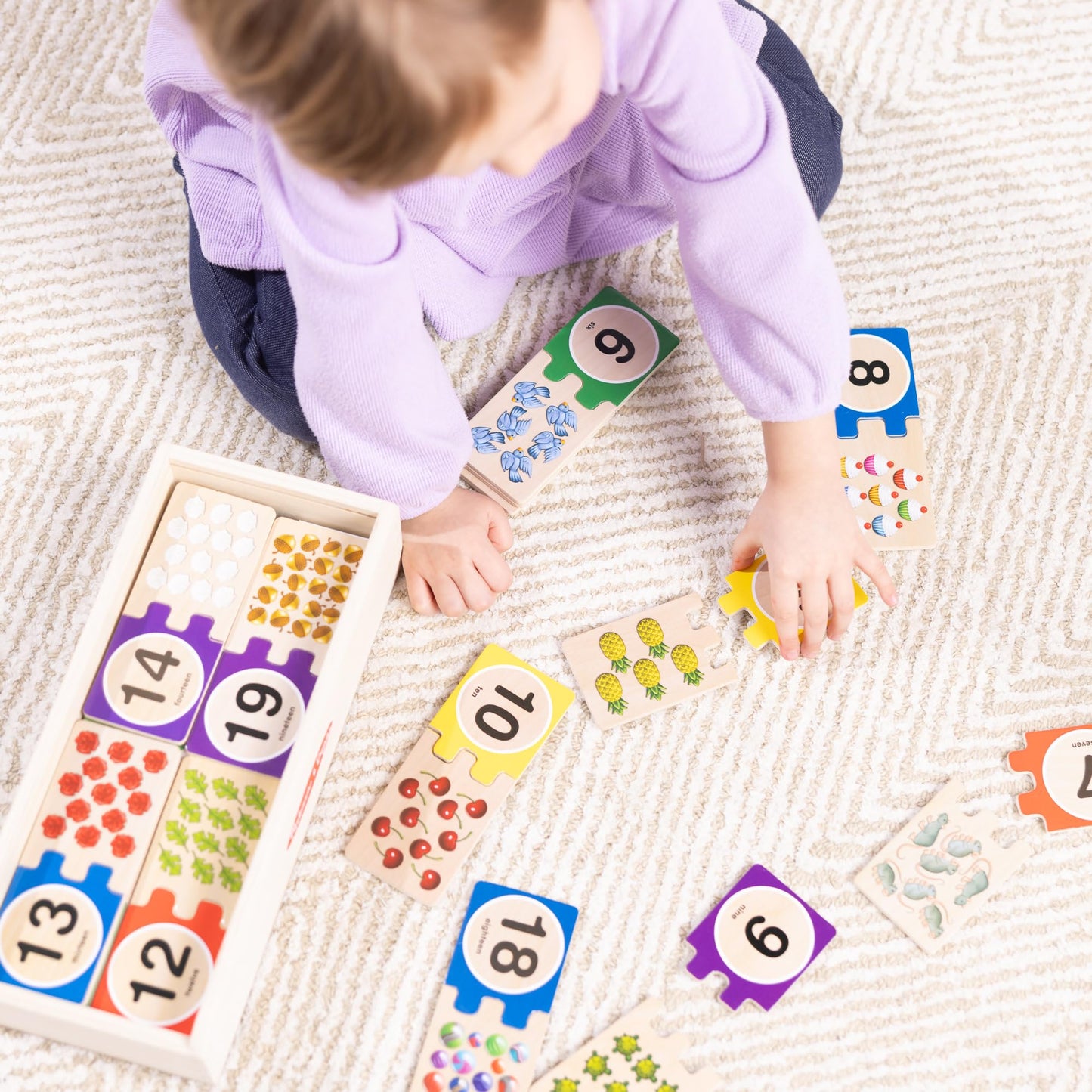 Melissa & Doug Self-Correcting Wooden Number Puzzles