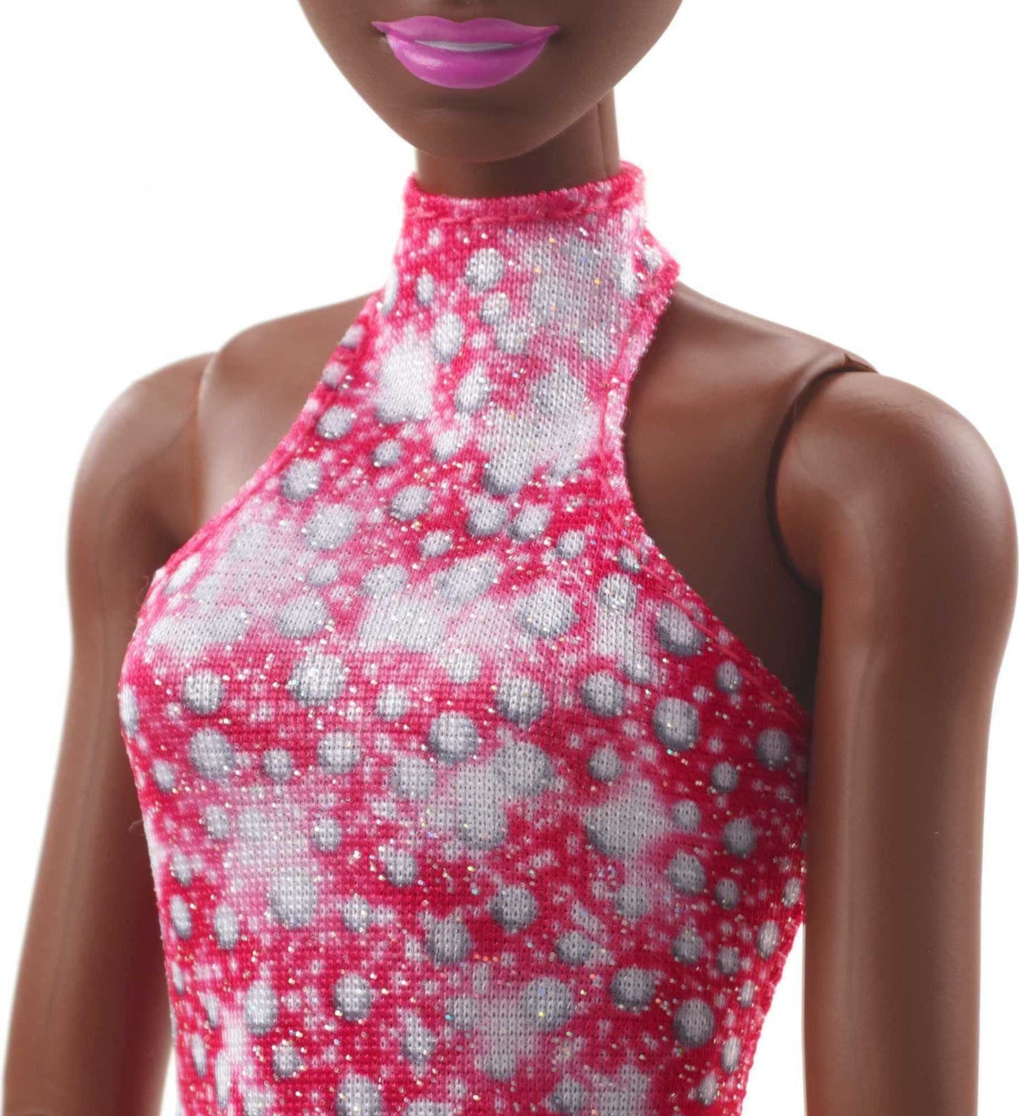 Barbie Winter Sports Ice Skater Brunette Doll (12 Inches) with Pink Dress, Jacket, Rose Bouquet & Trophy, Great Gift for Ages 3 and Up
