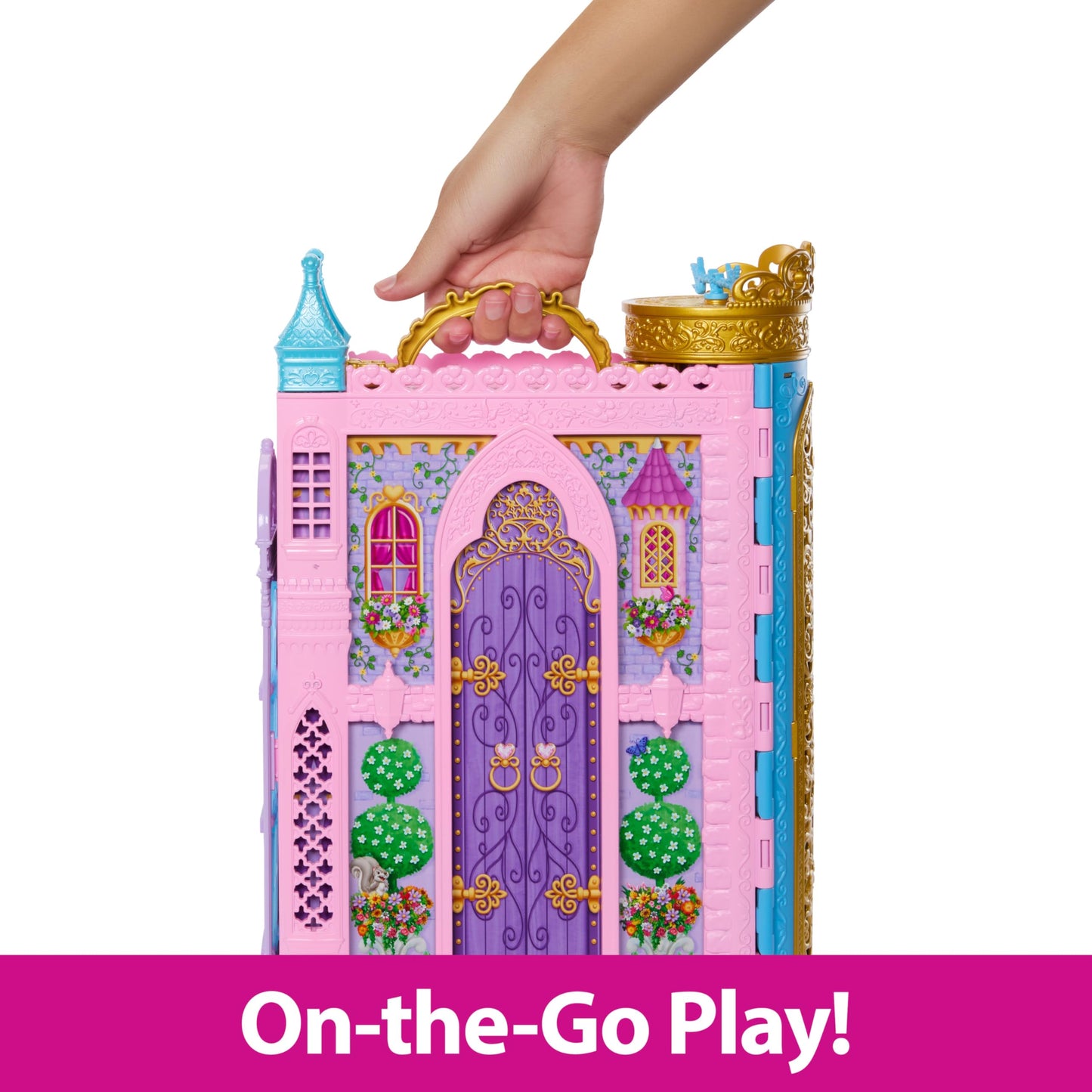 Mattel Disney Princess Toys, Ready for the Ball Closet Playset Opens to 2 Feet Wide & Includes 2 Fashions, 25 Accessories, Storage & More