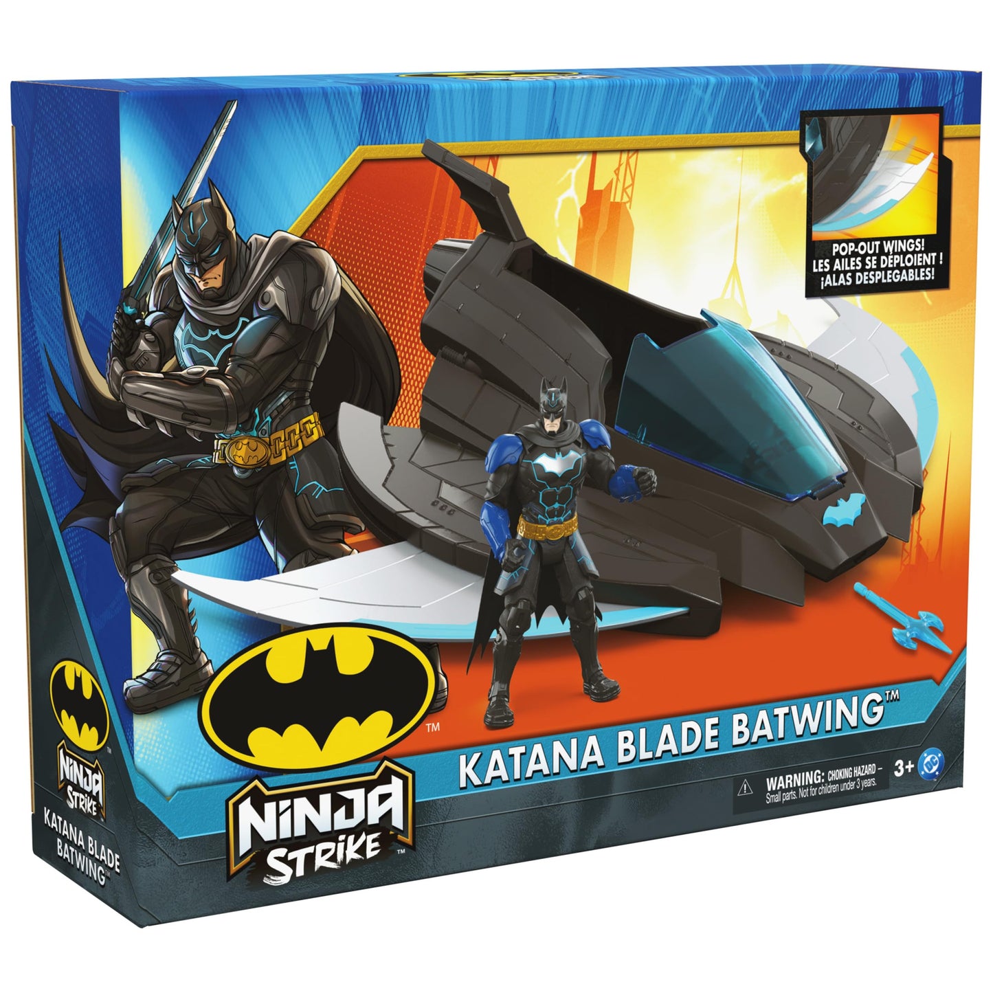 DC Comics Ninja Strike Katana Blade Batwing Toy Vehicle