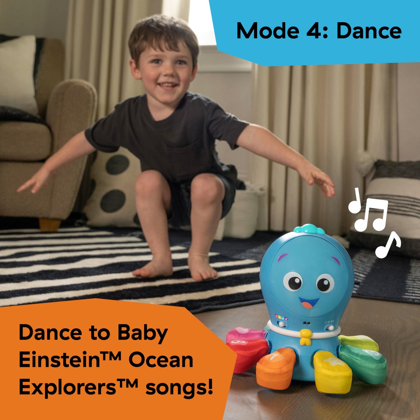 Baby Einstein Ocean Explorers Go Opus Go 4-in-1 Crawl & Chase Activity Learning Toy