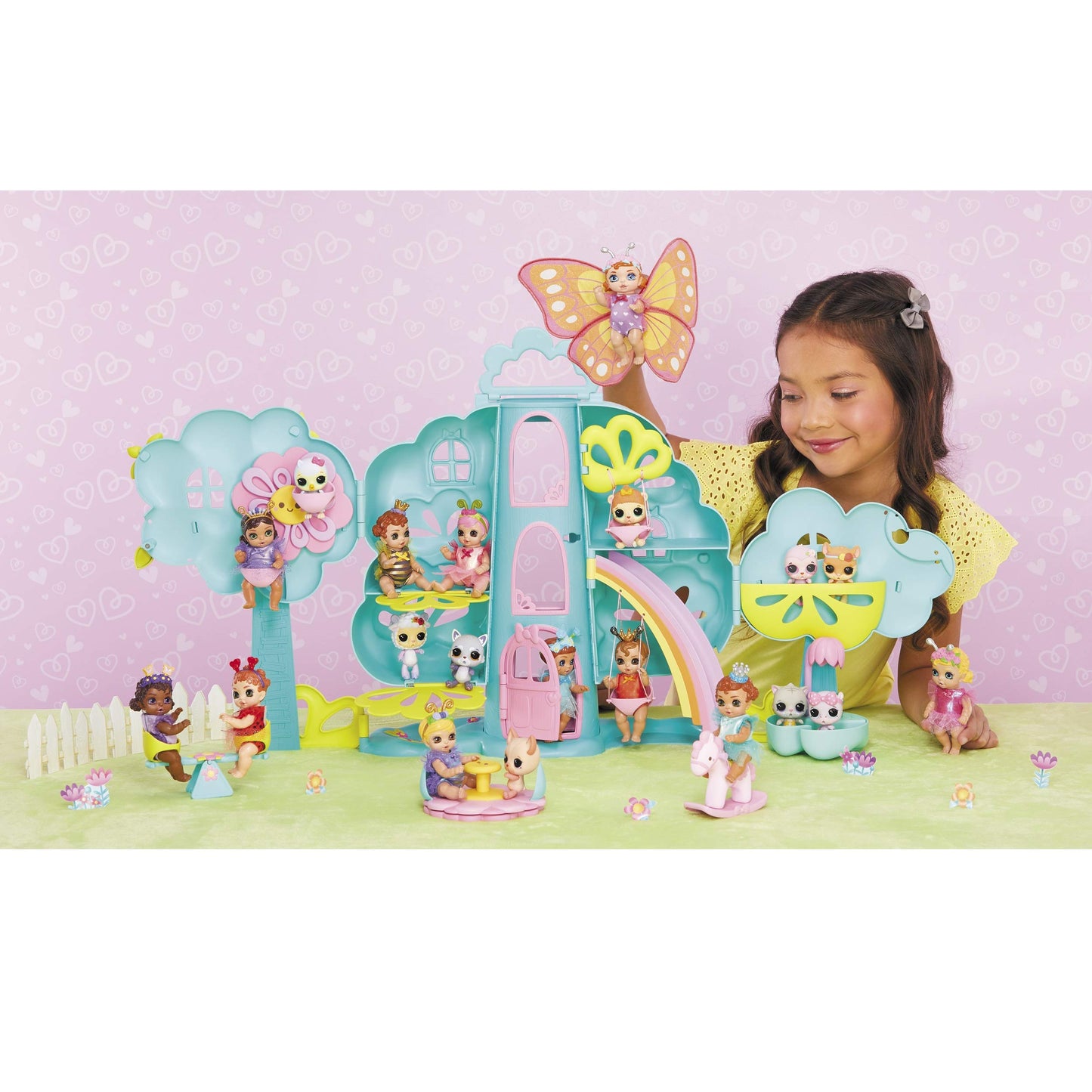 Baby Born Surprise Treehouse Playset with 20+ Surprises and Exclusive Doll, Multicolored