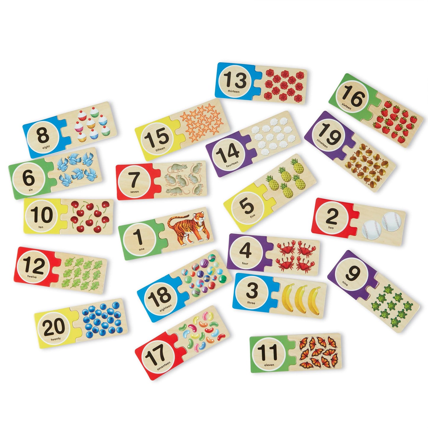 Melissa & Doug Self-Correcting Wooden Number Puzzles