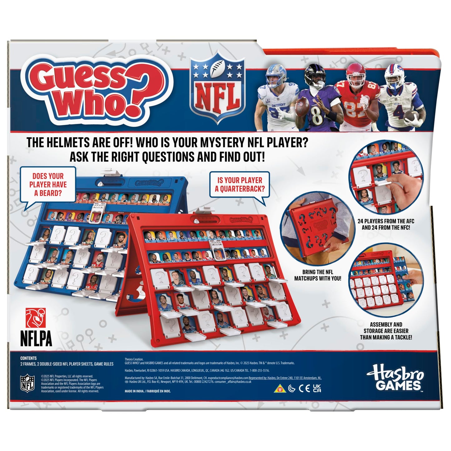 Guess Who? NFL Edition Board Game