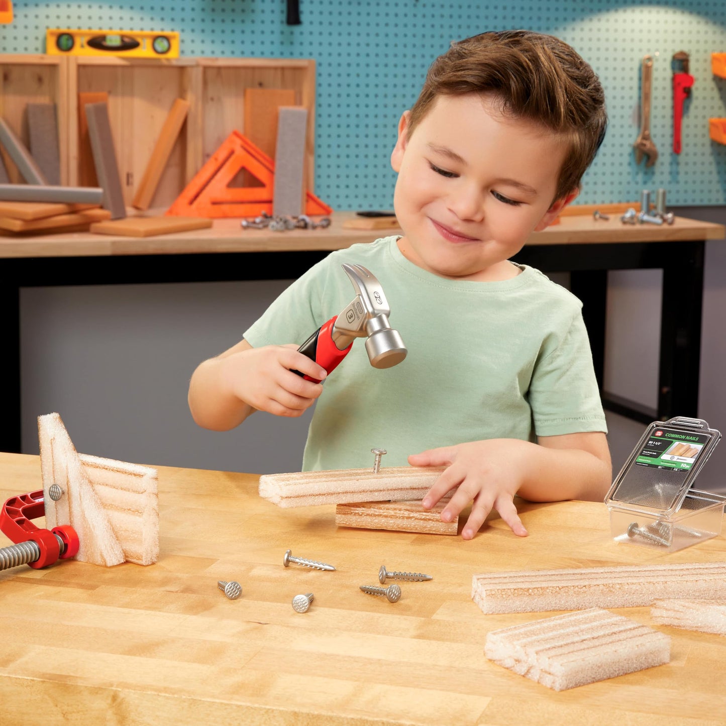 Creative Construction Hammer & Nail Set