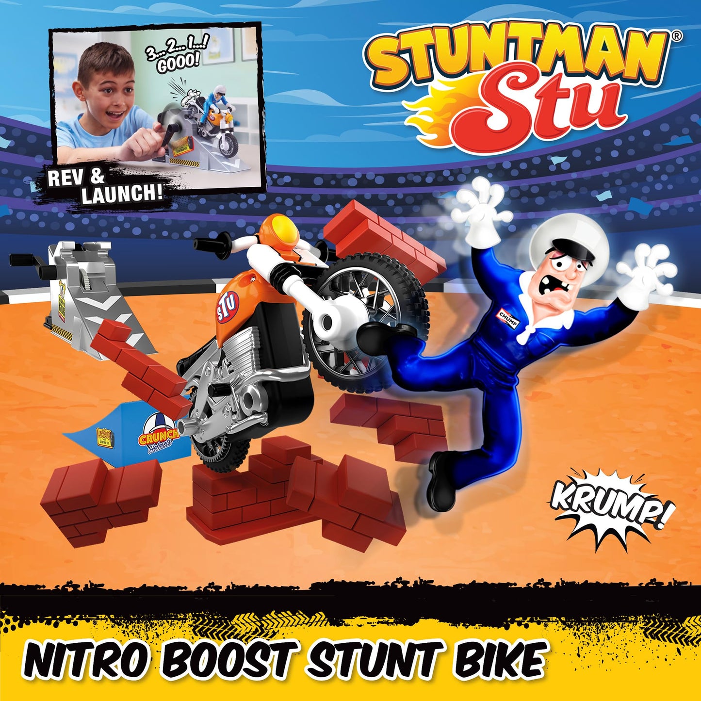 Stuntman STU Nitro Boost Stunt Bike by Playmates Toys
