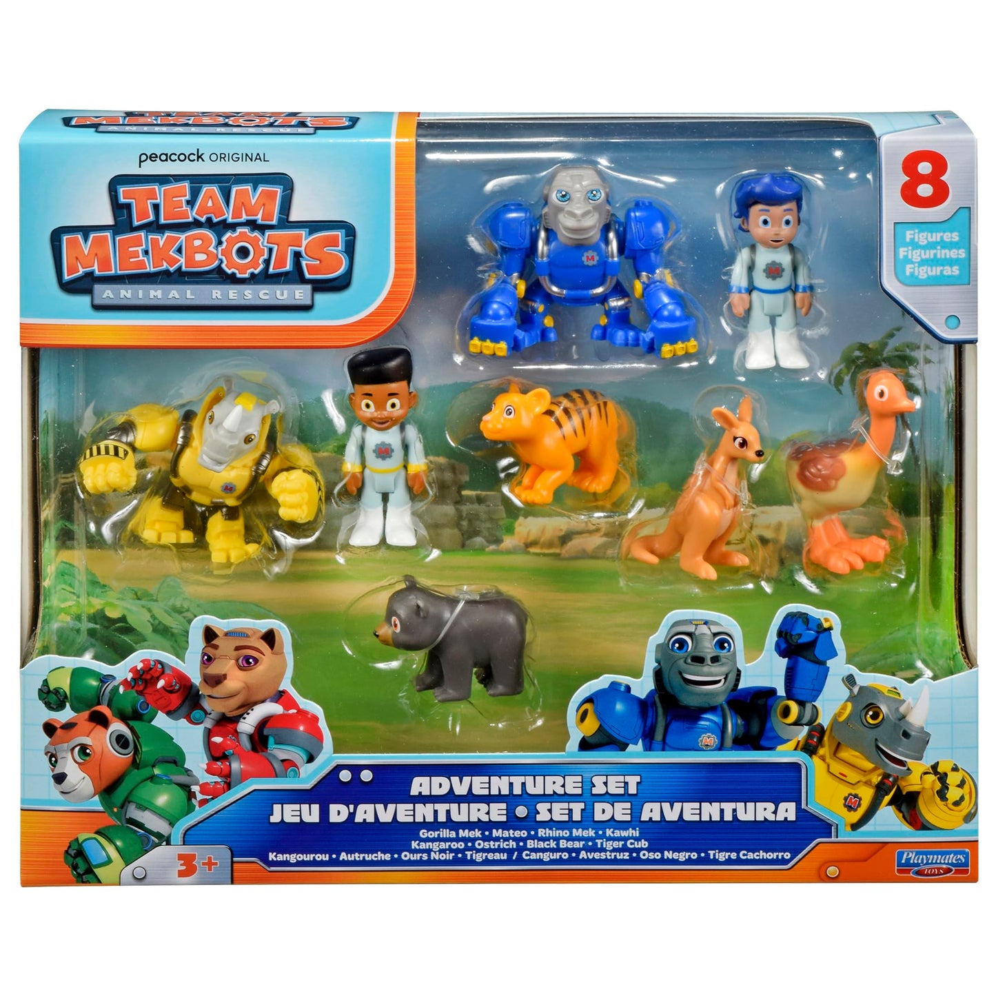 Team Mekbots: Animal Rescue Mini Figure Adventure Set