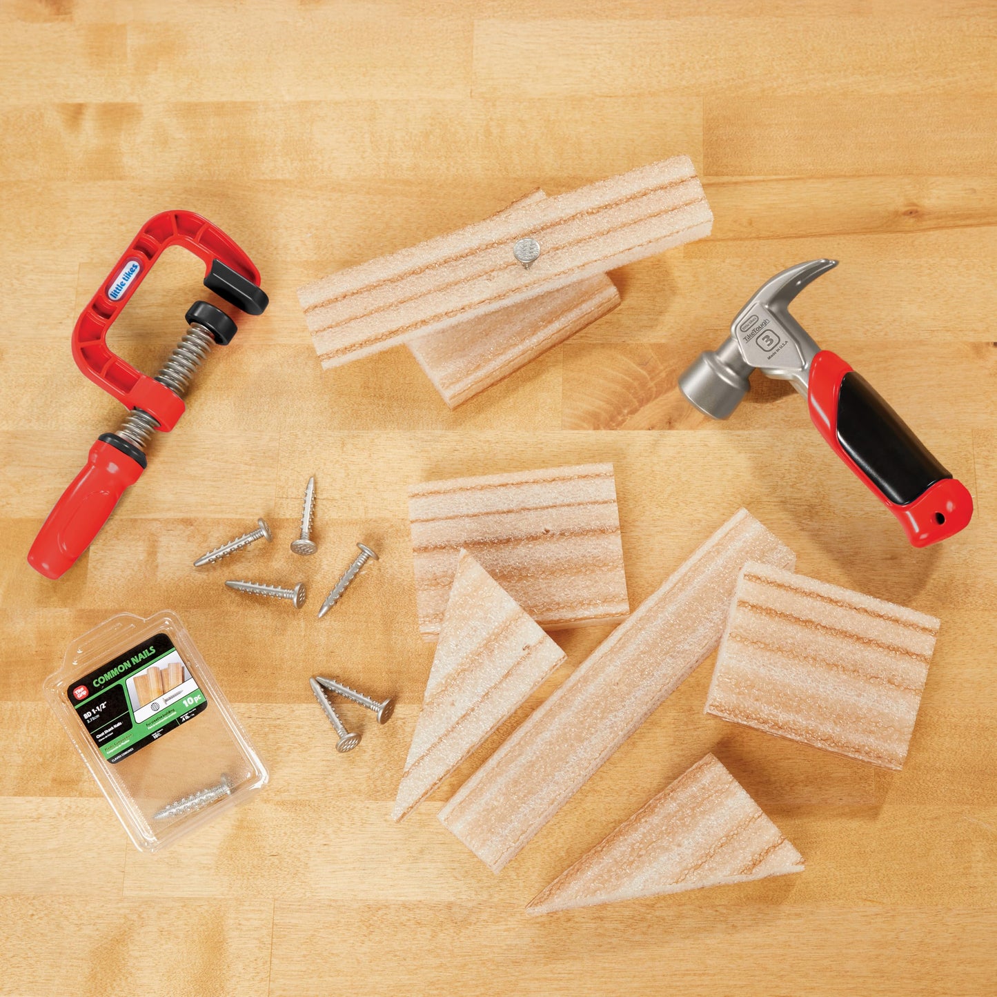 Creative Construction Hammer & Nail Set
