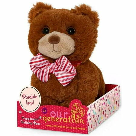 Our Generation Peppermint Holiday Bear Plush