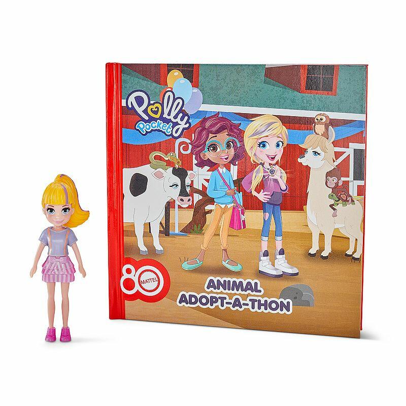 Polly Pocket Mattel 80th Anniversary Animal Adopt-A-Thon Gift Set