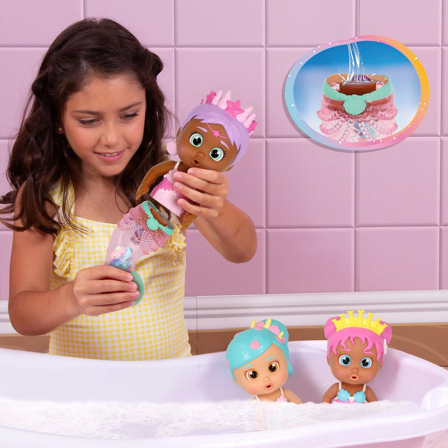 IMC Toys Bloopies Mermaids Shimmer Tail Lexie - Water Toy with Shimmer Mermaid Tail, for Girls and Kids 18M and up