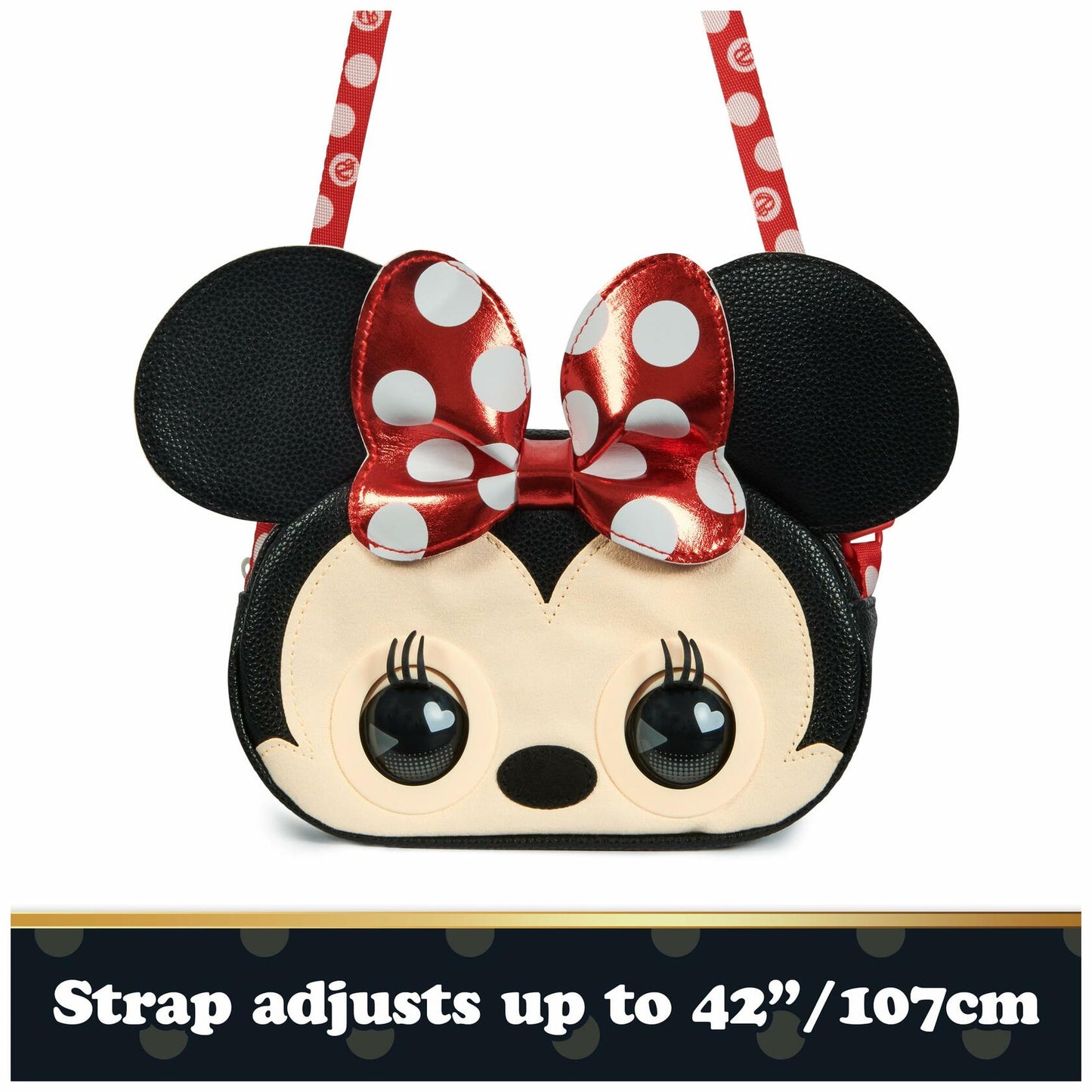 Purse Pets, Disney Minnie Mouse Interactive Toy Shoulder Bag, for Ages 4+