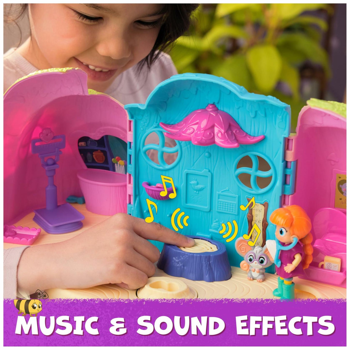 Vida the Vet, Vet Clinic, Treehouse Playset with Action Figures, Dollhouse Furniture & Accessories, Kids Toys for Girls & Boys Ages 3 and up