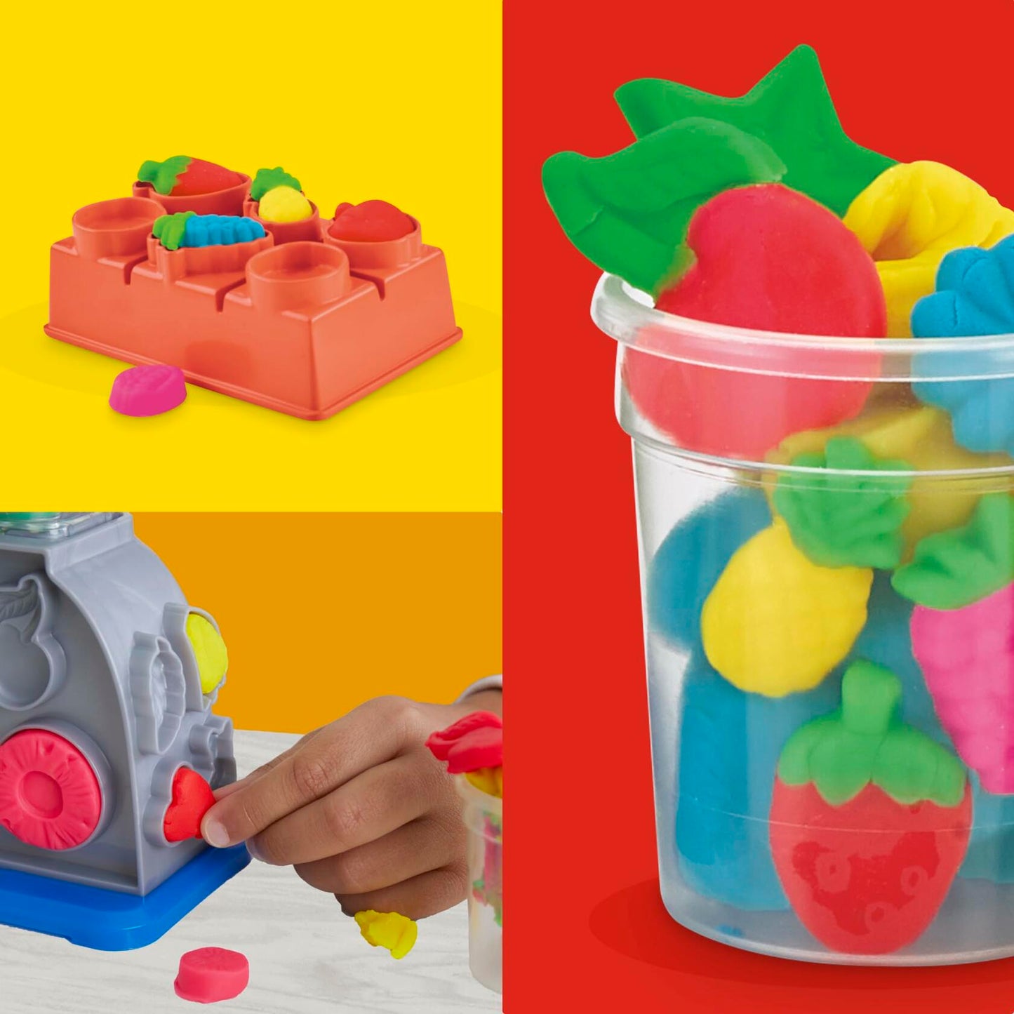 Play-Doh Swirlin' Smoothies Toy Blender Playset, Play Kitchen Appliances for Ages 3+