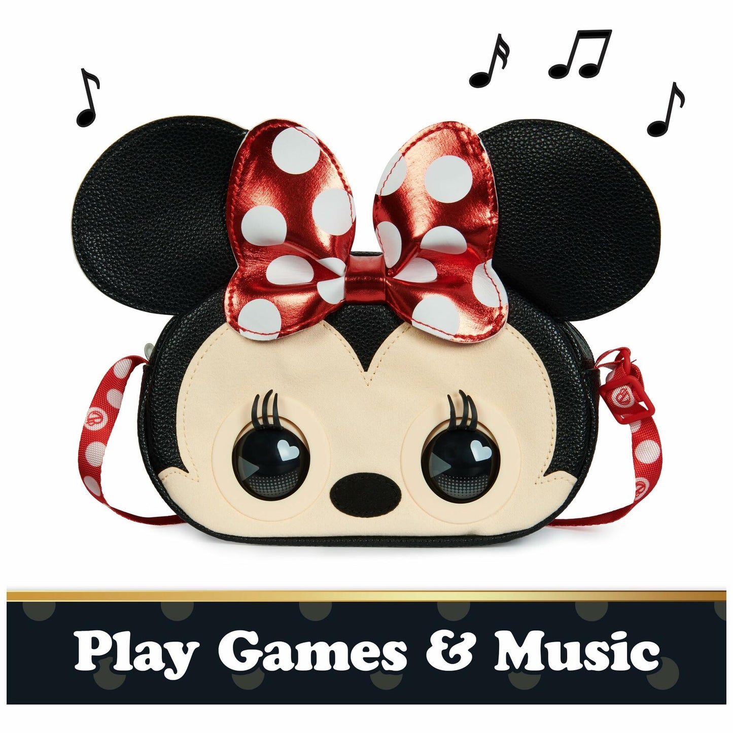 Purse Pets, Disney Minnie Mouse Interactive Toy Shoulder Bag, for Ages 4+