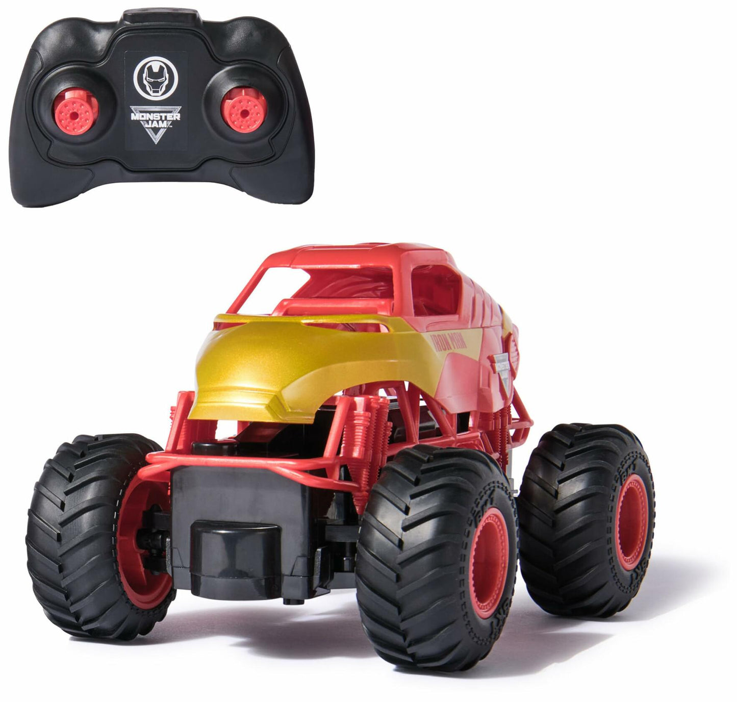 Monster Jam, Marvel Iron Man RC Monster Truck, 1:24 Scale, Kids Toys for Boys and Girls Ages 3 and up
