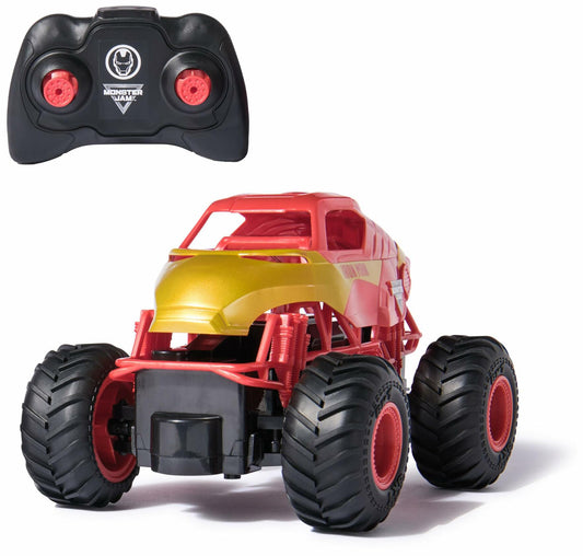 Monster Jam, Marvel Iron Man RC Monster Truck, 1:24 Scale, Kids Toys for Boys and Girls Ages 3 and up