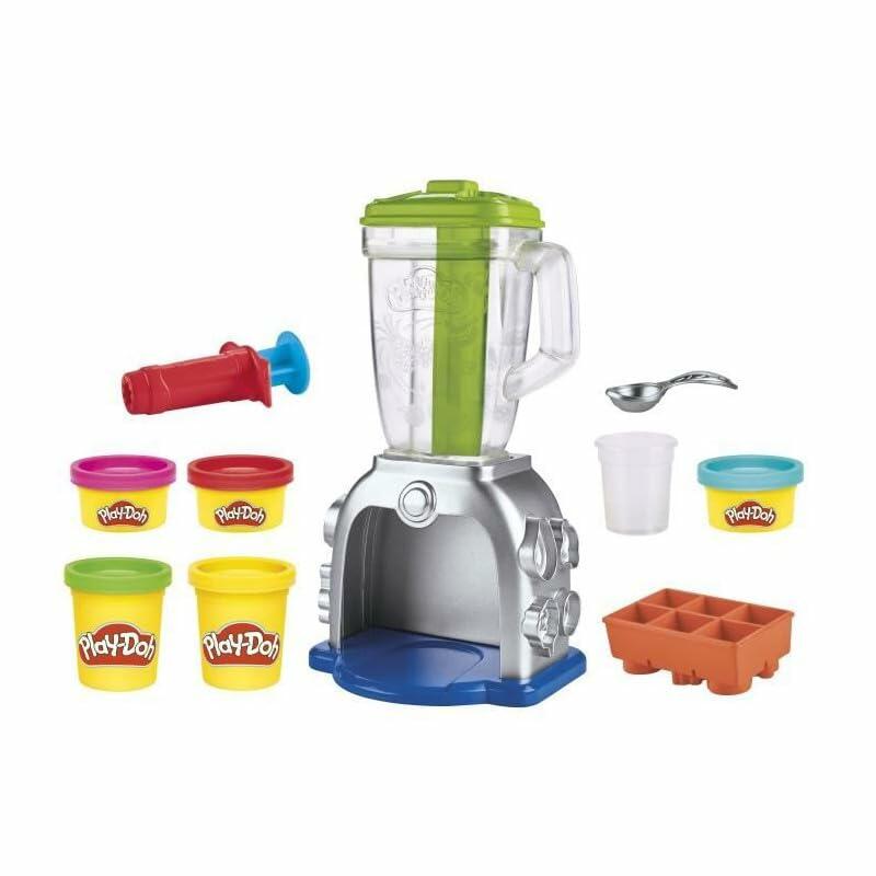 Play-Doh Swirlin' Smoothies Toy Blender Playset, Play Kitchen Appliances for Ages 3+