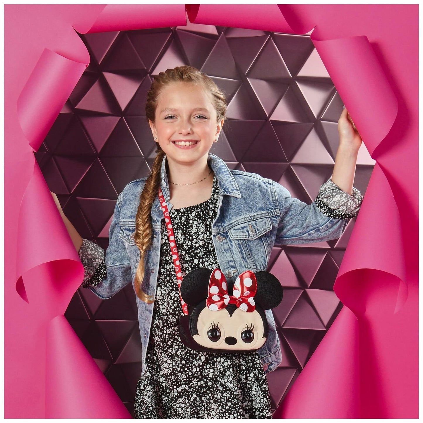 Purse Pets, Disney Minnie Mouse Interactive Toy Shoulder Bag, for Ages 4+