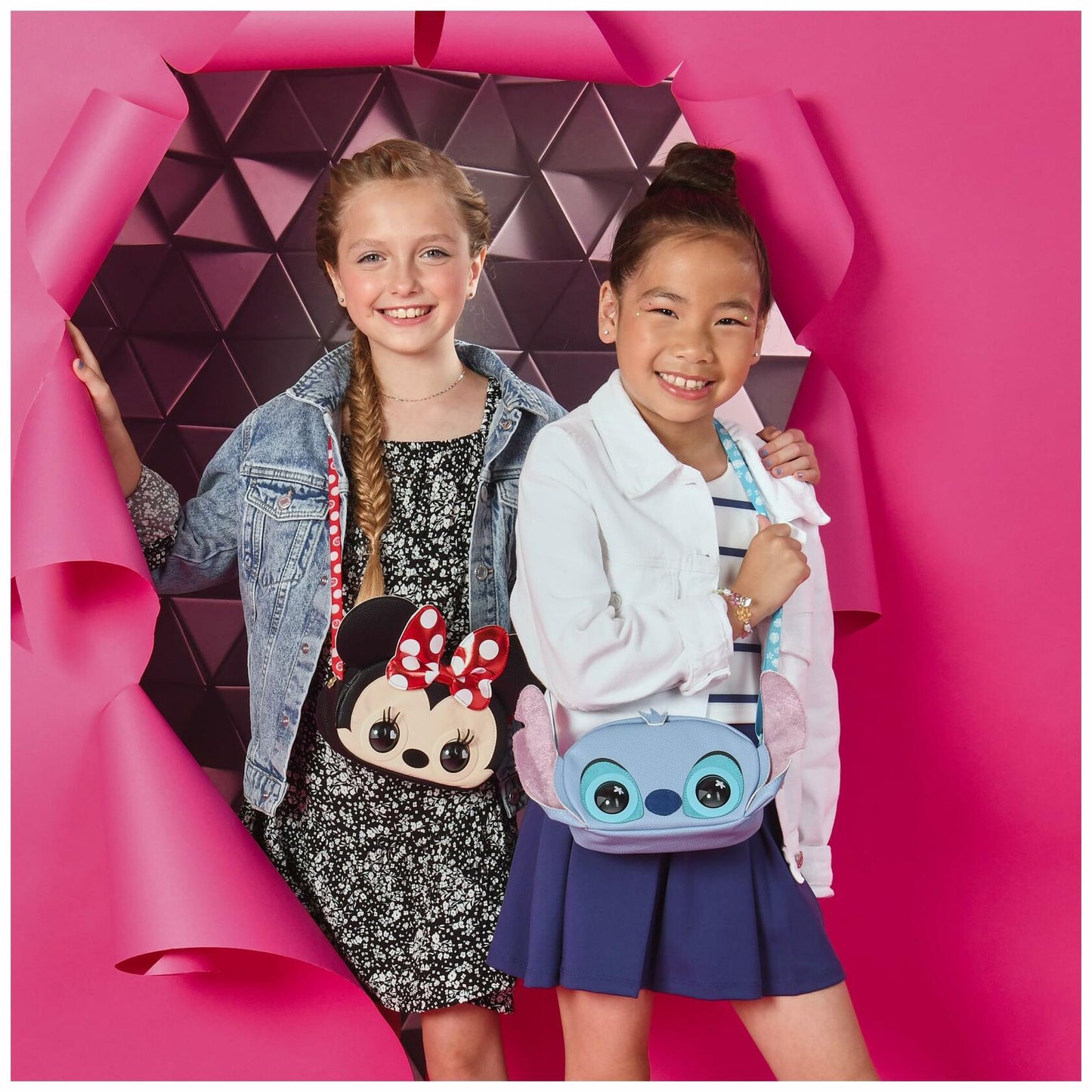 Purse Pets, Disney Minnie Mouse Interactive Toy Shoulder Bag, for Ages 4+