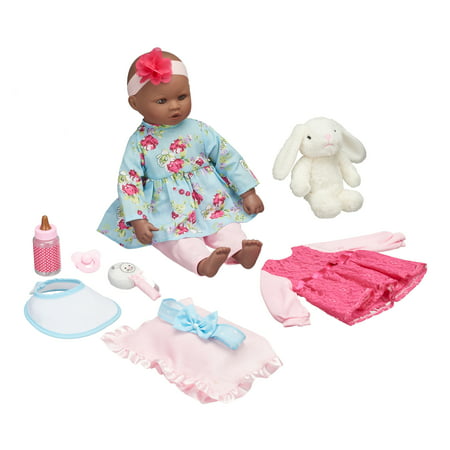 My Sweet Love 18  Doll and Accessories Set with Plush Bunny  African American