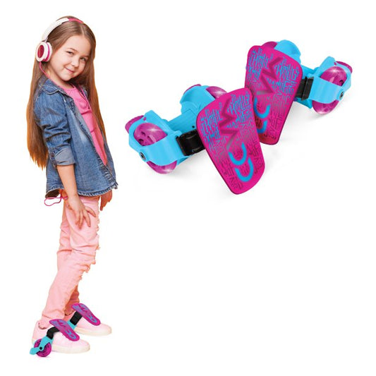Light-Up Rollers - Pink/Teal, Glow and Roll