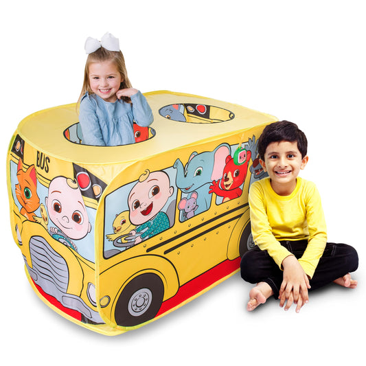 Cocomelon Musical Yellow School Bus Pop Up Tent