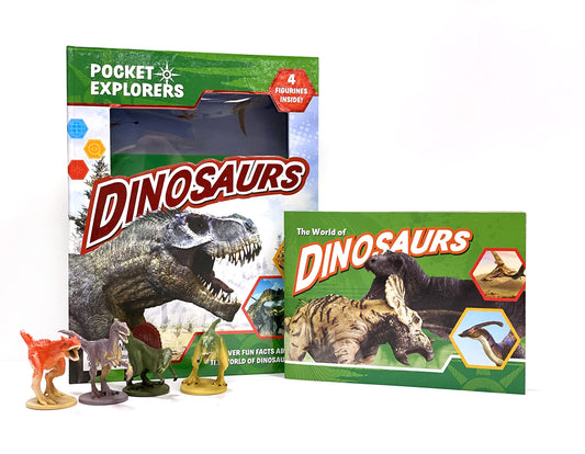 Dinosaurs Pocket Explorers with Figurines and Fact Book