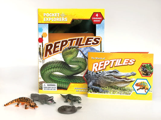 Reptiles Pocket Explorers with Figurines and Fact Book