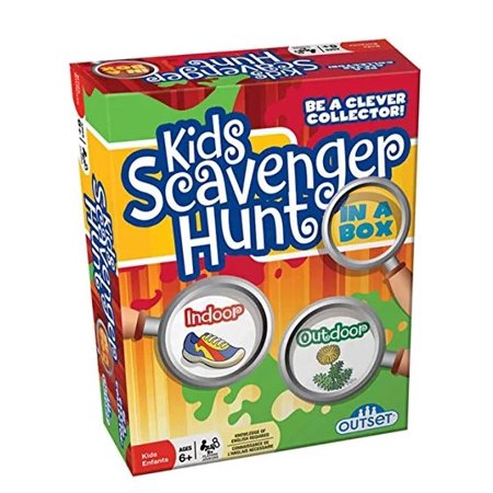 Kids Scavenger Hunt in a Box Indoor and Outdoor Game with 96 Double Sided Cards